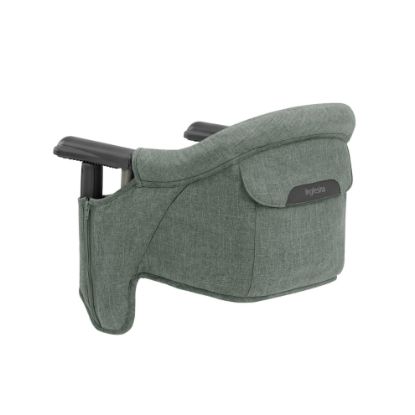 Picture of Inglesina Fast Table Chair, Pine Green Melange - Portable Baby High Chair - for Babies & Toddlers up to 37 lbs - Fits Tables 0.8'' to 3.5'' Thick - Compact & Easy to Use - Travel Bag Included