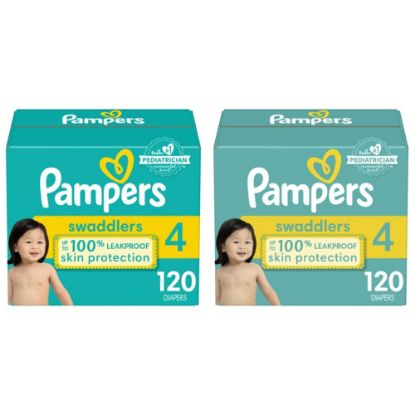 Picture of Pampers Swaddlers Active Baby Diaper Size 4 120 Count (Pack of 2)