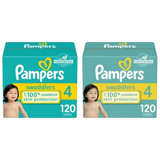 Picture of Pampers Swaddlers Active Baby Diaper Size 4 120 Count (Pack of 2)