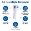 Picture of Non Contact Infrared Forehead Thermometer For Fever - For Adults and Babies - Fast and Accurate Temperature Measurement from Up To 2 Inches Away - Touch Free IR Sensor