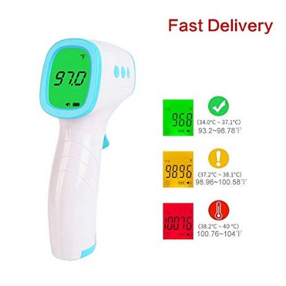 Picture of Digital Infrared Forehead Thermometer No-Touch Thermometer. ˚C / ˚F Adjustable with Fever Alert Function-3 in 1 Digital Medical Infrared Thermometer for Baby and Adult