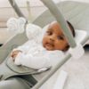 Picture of Baby Delight Alpine Deluxe Portable Baby Bouncer | Infant | 0-6 Months | 100% GOTS Certified Organic Cotton Fabric | Organic Sage