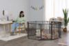 Picture of Regalo 192-Inch Super Wide Adjustable Baby Gate and Play Yard, Black, 4-in-1, Bonus Kit, Includes 4 Count (Pack of 1) of Wall Mounts