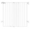 Picture of Babelio 34" Extra Tall Baby/Dog Gate with No Threshold Design Walk Thru Door, 26-43" Auto Close Safety Gate for Babies, Elders and Pets, Fits Doorways, Stairs, and Entryways, White