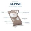 Picture of Baby Delight Alpine Deluxe Portable Baby Bouncer | Infant | 0-6 Months | 100% GOTS Certified Organic Cotton Fabric | Organic Mocha