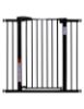 Picture of BABELIO 36" Tall Baby Gate, 26-40" Wide Auto Close Pet Gate, Pressure Mounted Metal Dog Gate, Easy-Install No Drilling, No Tools Required, with Wall Protectors and Extension Kits, Black