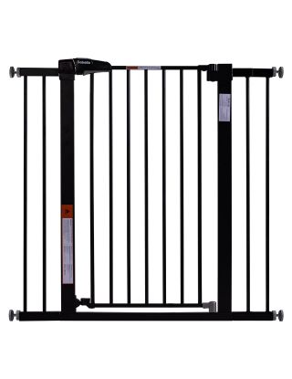 Picture of BABELIO 36" Tall Baby Gate, 26-40" Wide Auto Close Pet Gate, Pressure Mounted Metal Dog Gate, Easy-Install No Drilling, No Tools Required, with Wall Protectors and Extension Kits, Black