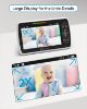 Picture of iFamily Baby Monitor with 2 Cameras | Remote Pan-Tilt-Zoom Video Baby Monitor with Camera and Audio, 5” Large Display, Night Vision, Temperature Display, Lullaby, 2 Way Audio & 960ft Range