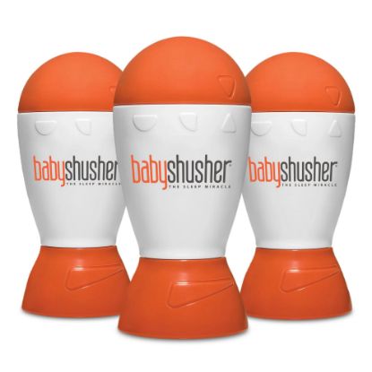Picture of Baby Shusher Portable Sound Machine - White Noise Sound Machine, Baby Soother for Sleeping, Newborn Essentials for Crib, Battery Operated Hush, Travel Friendly - 3 Count