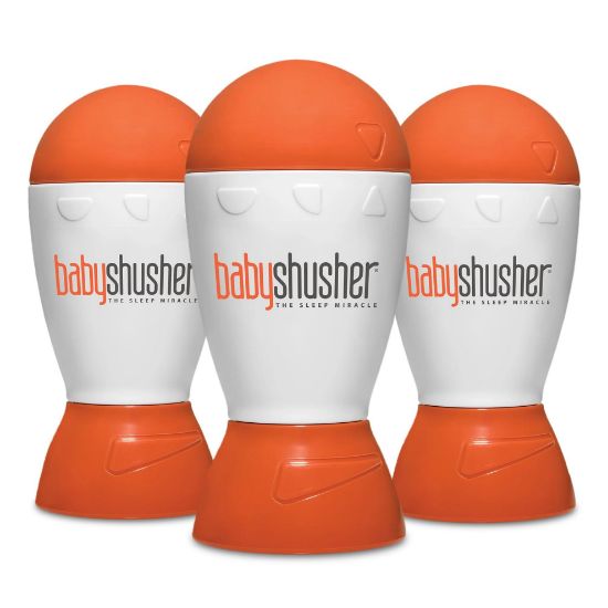 Picture of Baby Shusher Portable Sound Machine - White Noise Sound Machine, Baby Soother for Sleeping, Newborn Essentials for Crib, Battery Operated Hush, Travel Friendly - 3 Count