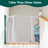 Picture of BABELIO 36" Tall Baby Gate, 29-48" Auto Close Pressure Mounted Dog Gate for Stairs, Doorways & Hallway, Protector Basics Easy Walk Thru Pet Gate, Metal Child Gate with 2*Y Spindle Rods, White