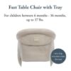 Picture of Inglesina Fast Table Chair - Cream + Fast Dining Tray - Portable High Chair for Baby & Toddlers, Infant 6-36 Months - Fits Tables 0.8'' to 3.5'' - Collapsible and Compact Design - Carry Bag Included