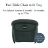 Picture of Inglesina Fast Table Chair - Dark Green + Fast Dining Tray - Portable Baby High Chair - for Babies & Toddlers up to 37 lbs -Fits Tables 0.8'' to 3.5'' Thick -Compact & Easy to Use -Travel Bag Included