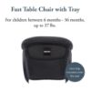 Picture of Inglesina Fast Table Chair - Black + Fast Dining Tray - Portable High Chair for Baby & Toddlers, Infant 6-36 Months - Fits Tables 0.8'' to 3.5'' - Collapsible and Compact Design - Carry Bag Included