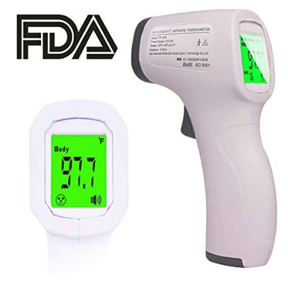 Picture of FiGoal Infrared Forehead Thermometer Accurate Digital Non-Contact Laser Temperature Gun Portable Baby Body Basal Thermometer Gun with LED Display for Infants and Adults, immediate Instant Result