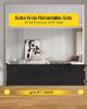 Picture of dearlomum 197 Inch Extra Wide Retractable Baby Gate,Mesh Large Baby Gate or Mesh Pet Dog Gate, Opening Wide Extra Long Child Safety Gate for Indoor, Outdoor, Stairs, Deck（Black,33"x197"