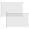 Picture of Cumbor 2 Pack Dog Gate Retractable Gates for Stairs, Mesh Pet Gate for The House, Wide Stair Gate 33" Tall, Extends to 55" Wide, Long Puppy Safety Gates for Doorways, Hallways, Indoor/Outdoor(White)