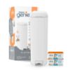 Picture of Diaper Genie Platinum Pail Gift Set, Lily White, Made of Durable Stainless Steel and Includes 2 Easy Roll Refills with 18 Bags and 30 Bags
