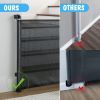 Picture of Cumbor 2 Pack Baby Gate Retractable Gates for Stairs, Mesh Dog Gate for The House, Wide Pet Gate 33" Tall, Extends to 55" Wide, Long Child Safety Gates for Doorways, Hallways, Indoor/Outdoor(Black)