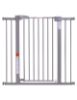 Picture of BABELIO 36-Inch Tall Baby Gate, 26-40" Wide Auto-Close Pet Gate, Easy Install and No-Drilling, Pressure Mounted with Wall Protectors and Extension Kits, Gray