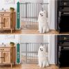 Picture of BABELIO 36-Inch Tall Baby Gate, 26-40" Wide Auto-Close Pet Gate, Easy Install and No-Drilling, Pressure Mounted with Wall Protectors and Extension Kits, Gray