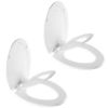 Picture of Mayfair NextStep2 Toilet Seat with Toddler Potty Training Seat Built-In, Slow Close, Easy Clean, Magnetic Removable Kids Seat, ELONGATED, White, 2-Pack