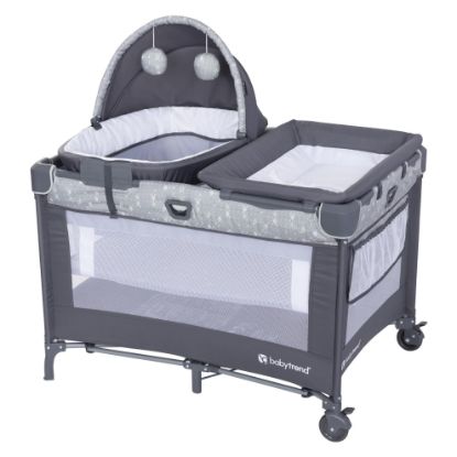 Picture of Baby Trend Nursery Den Playard with Snooze Pod and Flip Over Changer, Diamond Sage