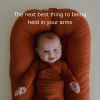 Picture of Snuggle Me Organic Bare | Baby Lounger & Infant Floor Seat | Newborn Essentials | Organic Cotton, Fiberfill | Gingerbread