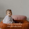 Picture of Snuggle Me Organic Bare | Baby Lounger & Infant Floor Seat | Newborn Essentials | Organic Cotton, Fiberfill | Gingerbread