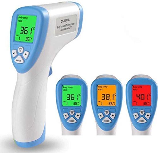 Picture of Forehead Thermometer, Non-Contact Digital Infrared Thermometer with Fever Health Alert LCD Display for Baby and Adults EG004