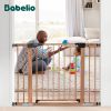 Picture of Mom's Choice Award Winner-BABELIO 26-40 Inch Metal Baby Gate with Wood Pattern, Easy Install Pressure Mounted Dog Gate, Ideal for Stairs and Doorways, with Wall Protectors and Extension Kits