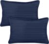 Picture of Utopia Bedding Toddler Pillow (Navy, 24 Pack), 13x18 Pillows for Sleeping, Soft and Breathable Cotton Blend Shell, Small Kids Pillow Perfect for Toddler Bed and Travel (Intended for Age 2 and up)