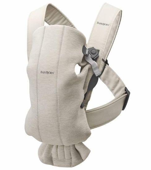 Picture of BabyBjörn Baby Carrier Mini, 3D Jersey, Light Beige
