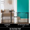 Picture of Cumbor 36" Extra Tall Baby Gate for Dogs and Kids with Wide 2-Way Door, 29.7-40.6" Width, and Auto Close Personal Safety for Babies and Pets, Fits Doorways, Stairs, and Entryways