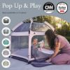 Picture of POP 'N GO PLAYPEN - Indoor & Outdoor Baby Playpen for Babies and Toddlers - Baby Beach Tent, Foldable, Portable W/Canopy, Travel Bag, & Mosquito Net - Pop Up Pack and Play Tent (Soft Pink)