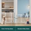 Picture of Cumbor 36" Extra Tall Baby Gate for Stairs, 29.7-48" Wide Dog Gates for Doorways, Auto Close Safety Gate for Babies and Pets, Easy Install, Pressure Mounted, Fits Doorways, Stairs, Entryways, White