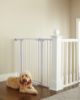 Picture of Cumbor 36" Extra Tall Baby Gate for Dogs and Kids with Wide 2-Way Door, 29.7"- 46" Width, and Auto Close Personal Safety for Babies and Pets, Fits Doorways, Stairs, and Entryways, White