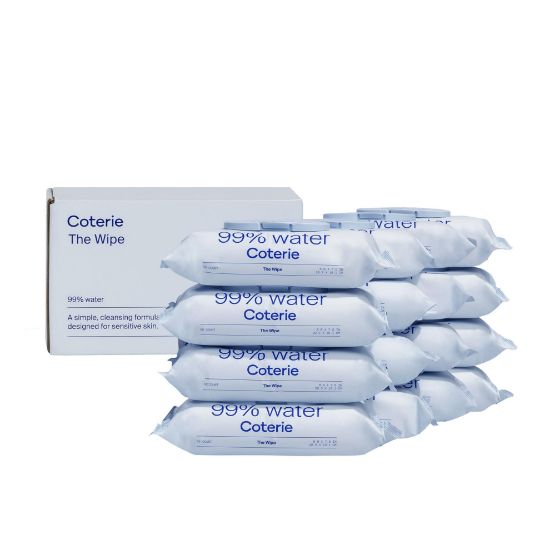 Picture of Coterie Baby Wipes for Sensitive Skin, Plant-Based and Plastic-Free Fibers, 99% Water, Hypoallergenic, pH Balanced, Unscented, Clean and Gentle Baby Essentials, 16 Pack, 896 Count