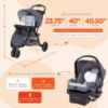 Picture of Baby Trend EZ Ride Travel System with EZ-Lift™ Infant Car Seat, Dash Grey