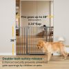 Picture of Cumbor 36" Extra Tall Baby Gate for Stairs, 29.7-48" Wide Dog Gates for Doorways, Auto Close Safety Gate for Babies and Pets, Easy Install, Pressure Mounted, Fits Doorways, Stairs, Entryways, Black