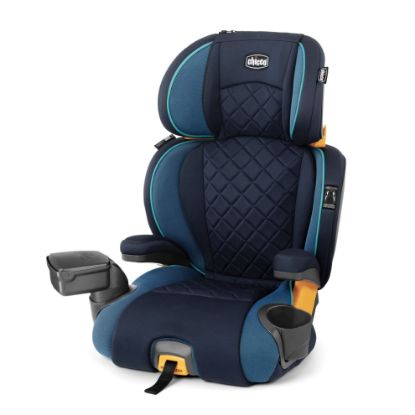 Picture of Chicco KidFit Zip Plus 2-in-1 Belt-Positioning Booster Car Seat, Backless and High Back Booster Seat, For children aged 4 years and up and 40-100 lbs. | Seascape/Blue