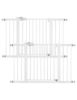 Picture of Babelio Baby Gate, 29-48 Inch Auto Close Pet Gate, Easy Install Pressure-Mounted Safety Gate, Extra Wide Pet Gate for Stairs and Doorways, 2 Pack White