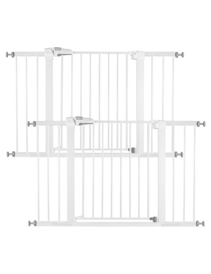 Picture of Babelio Baby Gate, 29-48 Inch Auto Close Pet Gate, Easy Install Pressure-Mounted Safety Gate, Extra Wide Pet Gate for Stairs and Doorways, 2 Pack White