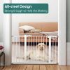 Picture of Babelio Baby Gate, 29-48 Inch Auto Close Pet Gate, Easy Install Pressure-Mounted Safety Gate, Extra Wide Pet Gate for Stairs and Doorways, 2 Pack White