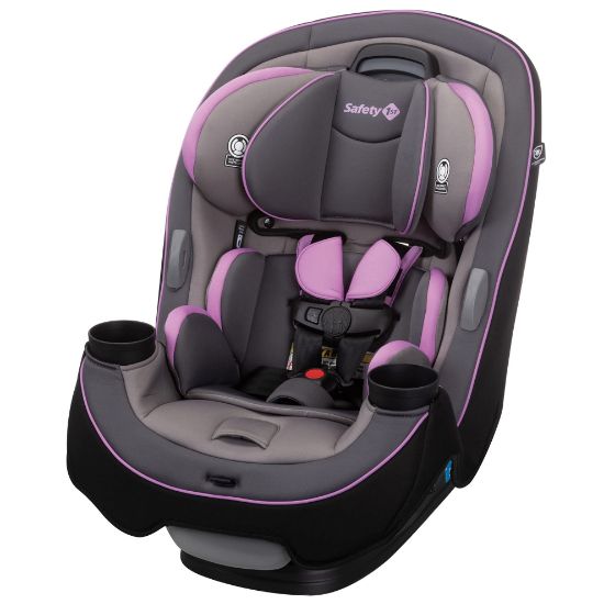 Picture of Safety 1st Grow and Go All-in-One Slim Convertible Car Seat, Rear Facing, 5-40 lbs, Forward Facing (30-65 lbs), High Back Booster Seat 40-100 pounds, Purple Haze
