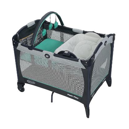 Picture of Graco Pack 'n Play Playard with Reversible Seat & Changer LX, Grey/Mint