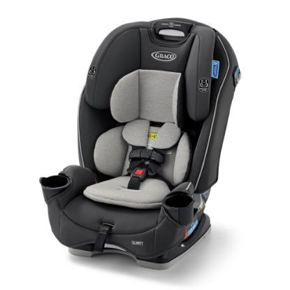 Picture of Graco Slimfit 3-in-1 Convertible Car Seat, Ultra-Space-Saving Design, Darcie 2.0, Suitable for Rear and Forward-Facing, Highback Booster Seat with 10-Position Headrest
