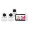 Picture of VTech Video Baby Monitor with 3 Cameras, 5" LCD Screen, Up to 17Hrs Video & 31Hrs Audio Battery Life, Night Vision, 1000ft Range, Pan-Tilt-Zoom, Lullabies, Soothing Sounds, Temperature Sensor, VM924-3