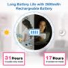 Picture of VTech Video Baby Monitor with 3 Cameras, 5" LCD Screen, Up to 17Hrs Video & 31Hrs Audio Battery Life, Night Vision, 1000ft Range, Pan-Tilt-Zoom, Lullabies, Soothing Sounds, Temperature Sensor, VM924-3