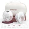 Picture of Momcozy M5 Hands-Free Wearable Breast Pump, Double-Sealed Flange for Baby-Like Comfort, 3 Modes & 9 Suction Levels, Portable Electric Pump - 24mm, 2-Pack Quill Gray